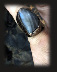 bague femme labradorite