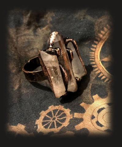 bague femme quartz
